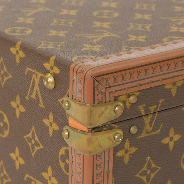 LOUIS VUITTON ルイヴィトン プレジデント45 スーツケーストランクケース モノグラム M53012 ブラウン 美品 中古 4a002752