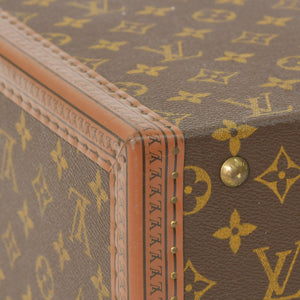 LOUIS VUITTON ルイヴィトン プレジデント45 スーツケーストランクケース モノグラム M53012 ブラウン 美品 中古 4a002752