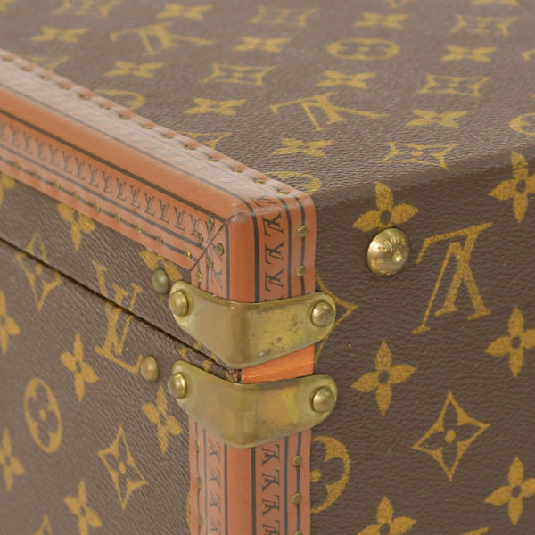 LOUIS VUITTON ルイヴィトン プレジデント45 スーツケーストランクケース モノグラム M53012 ブラウン 美品 中古 4a002752