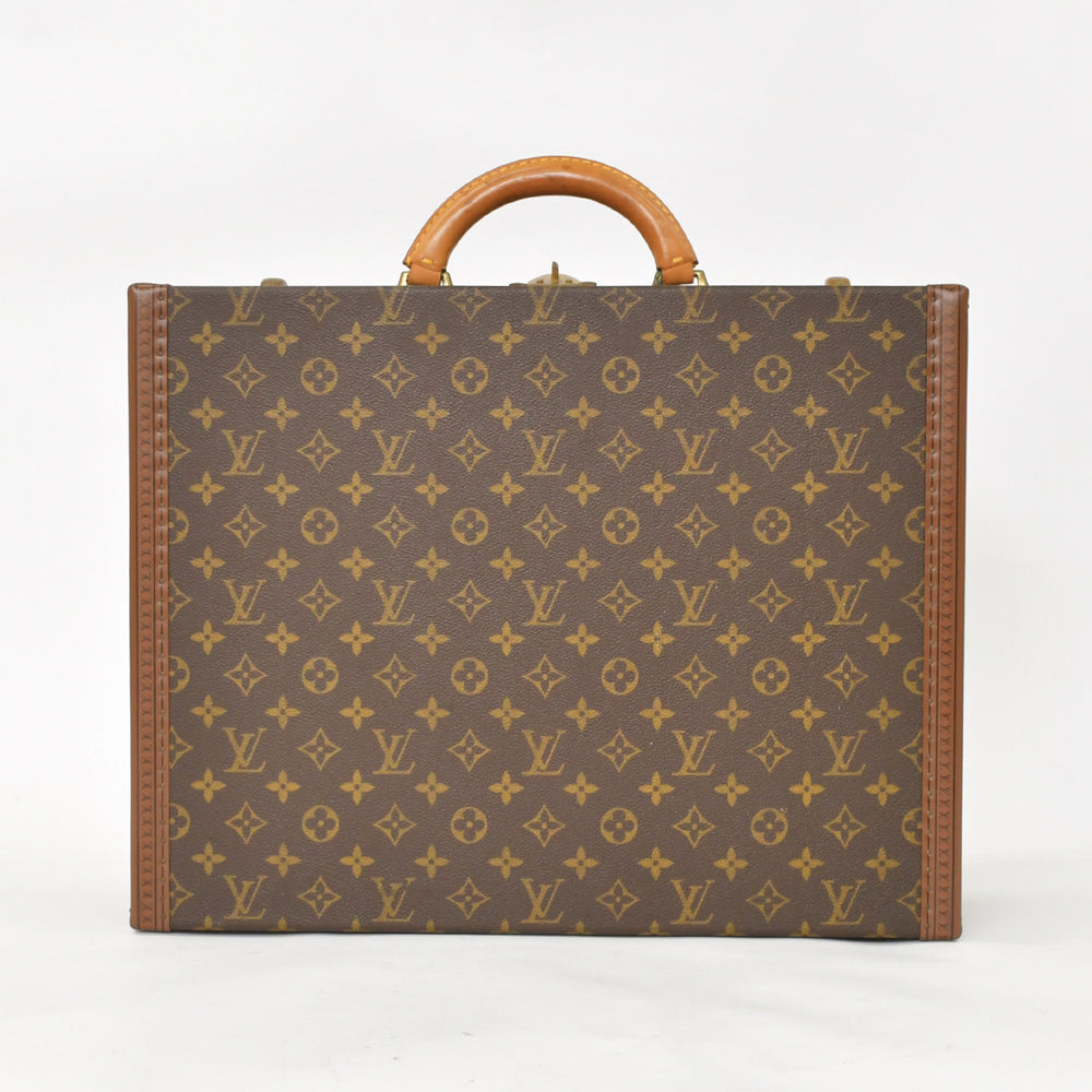 LOUIS VUITTON ルイヴィトン プレジデント45 スーツケーストランクケース モノグラム M53012 ブラウン 美品 中古 4a002752