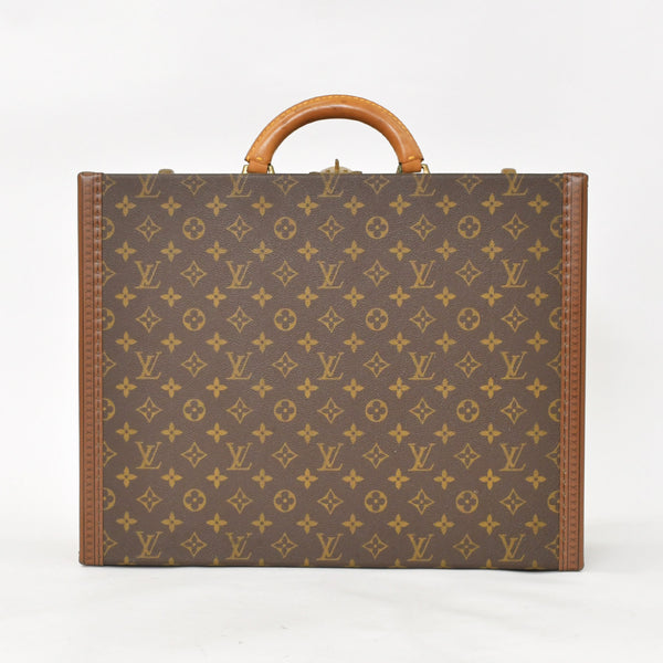 LOUIS VUITTON ルイヴィトン プレジデント45 スーツケーストランクケース モノグラム M53012 ブラウン 美品 中古 4a002752