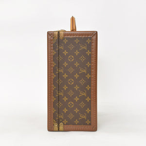 LOUIS VUITTON ルイヴィトン プレジデント45 スーツケーストランクケース モノグラム M53012 ブラウン 美品 中古 4a002752