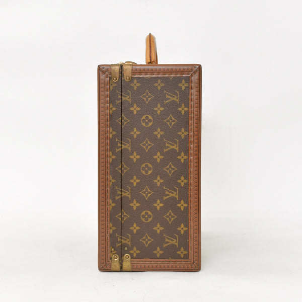 LOUIS VUITTON ルイヴィトン プレジデント45 スーツケーストランクケース モノグラム M53012 ブラウン 美品 中古 4a002752
