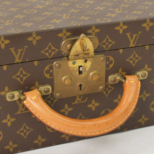 LOUIS VUITTON ルイヴィトン プレジデント45 スーツケーストランクケース モノグラム M53012 ブラウン 美品 中古 4a002752