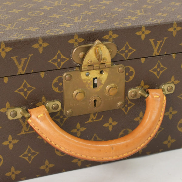 LOUIS VUITTON ルイヴィトン プレジデント45 スーツケーストランクケース モノグラム M53012 ブラウン 美品 中古 4a002752