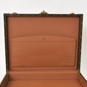 LOUIS VUITTON ルイヴィトン プレジデント45 スーツケーストランクケース モノグラム M53012 ブラウン 美品 中古 4a002752