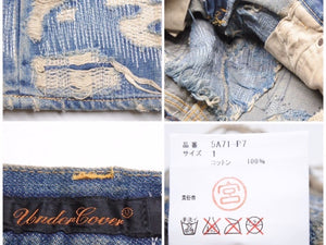 新品未使用品 UNDERCOVER アンダーカバー ヴィンテージ 名作 85デニム ジーンズ ボトム ブルー 05AW サイズ1 5A71-P7 レディース 中古 4a000109