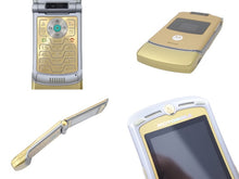 画像をギャラリービューアに読み込む, DOLCE&amp;GABBANA ドルチェアンドガッバーナ Dolce&amp;Gabbana × Motorola コラボ 携帯電話 ゴールド docomo 中古 28180
