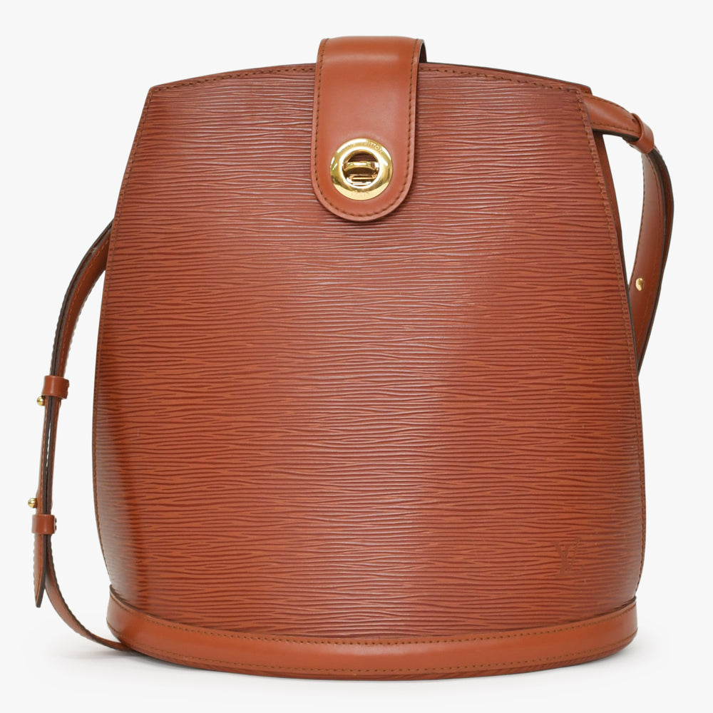 Very Good Condition LOUIS VUITTON Epi Brown Gold Hardware M52253 Kenya Brown Brown Shoulder Bag Used 4a002852