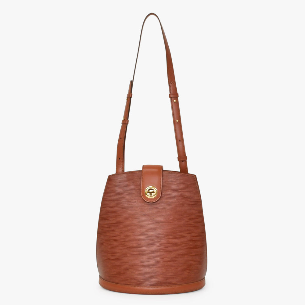 Very Good Condition LOUIS VUITTON Epi Brown Gold Hardware M52253 Kenya Brown Brown Shoulder Bag Used 4a002852