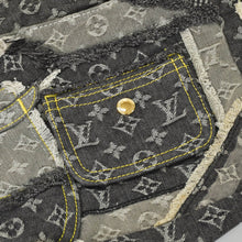 画像をギャラリービューアに読み込む, 極美品 LOUIS VUITTON ルイヴィトン モノグラムデニム パッチワーク ポスティ メッセンジャーバッグ M95375 グレー 中古 4a002881