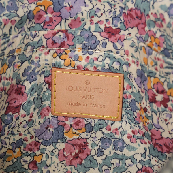 極美品 LOUIS VUITTON ルイヴィトン モノグラムデニム パッチワーク ポスティ メッセンジャーバッグ M95375 グレー 中古 4a002881