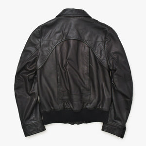 DIOR HOMME ディオール オム レザージャケット ブルゾン 6HH5043801 サイズ46 ラムレザー ブラック 美品 中古 4a002890