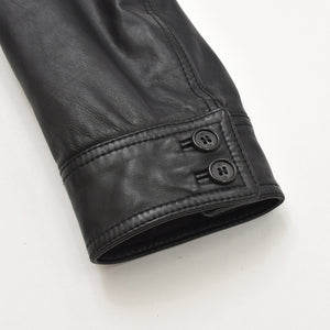 DIOR HOMME ディオール オム レザージャケット ブルゾン 6HH5043801 サイズ46 ラムレザー ブラック 美品 中古 4a002890