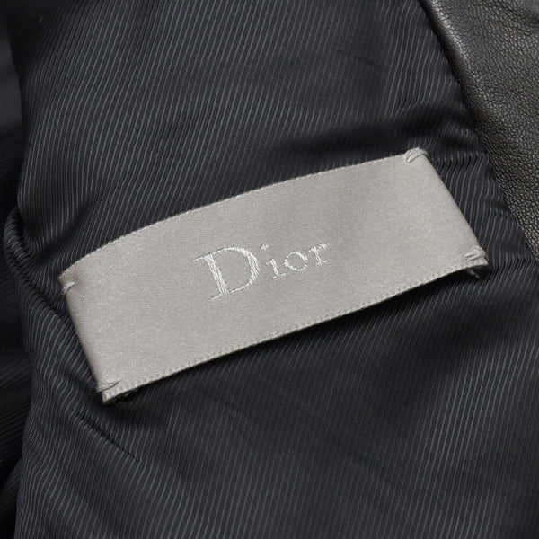 DIOR HOMME ディオール オム レザージャケット ブルゾン 6HH5043801 サイズ46 ラムレザー ブラック 美品 中古 4a002890