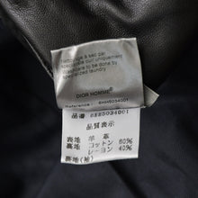 画像をギャラリービューアに読み込む, DIOR HOMME ディオール オム レザートレンチコート 6HH5034001 サイズ46 ラムレザー エポレット ベルト付き ブラック 美品 中古 4a002891