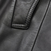 画像をギャラリービューアに読み込む, DIOR HOMME ディオール オム レザートレンチコート 6HH5034001 サイズ46 ラムレザー エポレット ベルト付き ブラック 美品 中古 4a002891