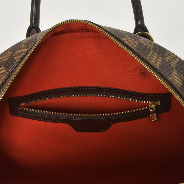 極美品 LOUIS VUITTON ルイヴィトン ダミエ ノリータハンドバッグ N41455 ブラウン ゴールド金具 中古 4a002909