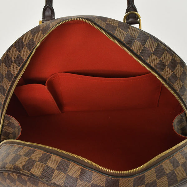 極美品 LOUIS VUITTON ルイヴィトン ダミエ ノリータハンドバッグ N41455 ブラウン ゴールド金具 中古 4a002909