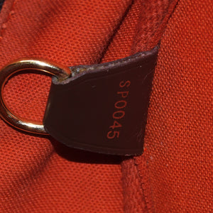 極美品 LOUIS VUITTON ルイヴィトン ダミエ ノリータハンドバッグ N41455 ブラウン ゴールド金具 中古 4a002909