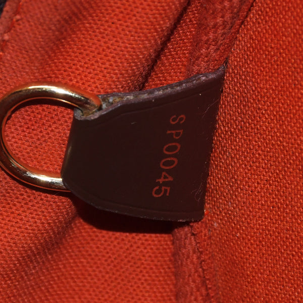 極美品 LOUIS VUITTON ルイヴィトン ダミエ ノリータハンドバッグ N41455 ブラウン ゴールド金具 中古 4a002909