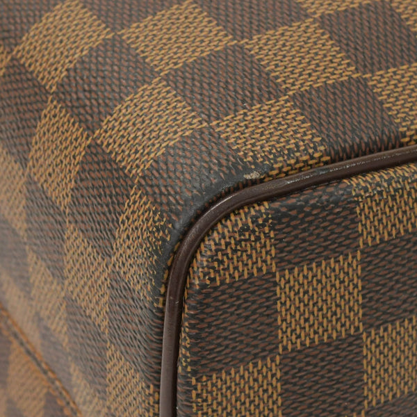 極美品 LOUIS VUITTON ルイヴィトン ダミエ ノリータハンドバッグ N41455 ブラウン ゴールド金具 中古 4a002909