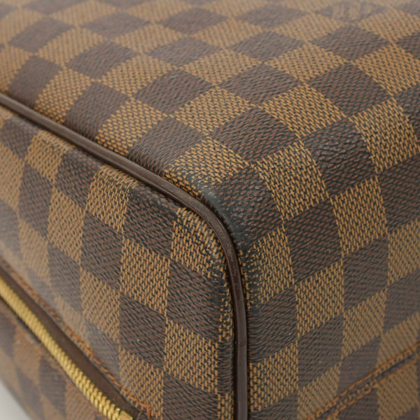 極美品 LOUIS VUITTON ルイヴィトン ダミエ ノリータハンドバッグ N41455 ブラウン ゴールド金具 中古 4a002909