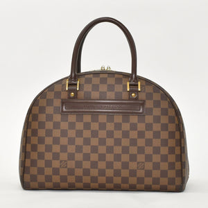 極美品 LOUIS VUITTON ルイヴィトン ダミエ ノリータハンドバッグ N41455 ブラウン ゴールド金具 中古 4a002909