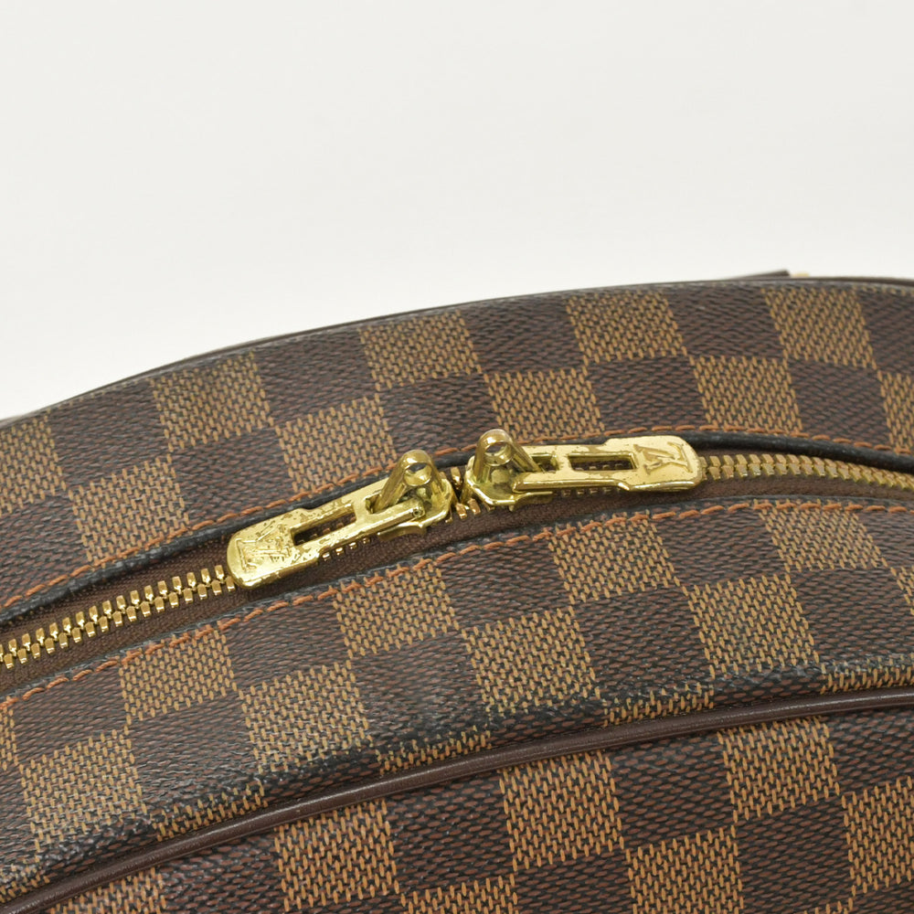 極美品 LOUIS VUITTON ルイヴィトン ダミエ ノリータハンドバッグ N41455 ブラウン ゴールド金具 中古 4a002909
