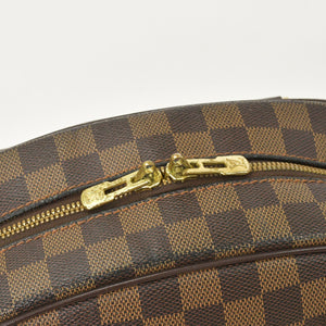 極美品 LOUIS VUITTON ルイヴィトン ダミエ ノリータハンドバッグ N41455 ブラウン ゴールド金具 中古 4a002909