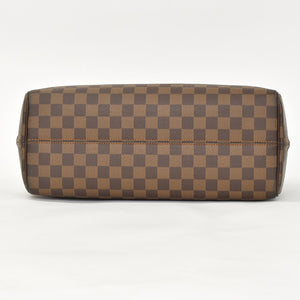 極美品 LOUIS VUITTON ルイヴィトン ダミエ ノリータハンドバッグ N41455 ブラウン ゴールド金具 中古 4a002909