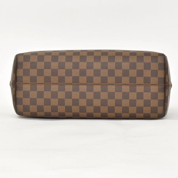 極美品 LOUIS VUITTON ルイヴィトン ダミエ ノリータハンドバッグ N41455 ブラウン ゴールド金具 中古 4a002909