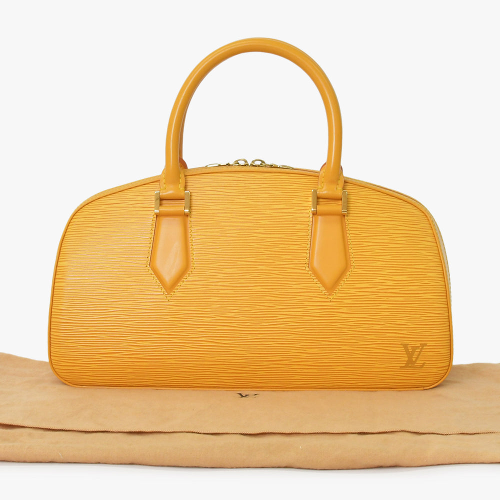 極美品 LOUIS VUITTON ルイヴィトン エピライン ジャスミン ハンドバッグ タッシリイエロー エピレザー ゴールド金具 M52089 中古 4a001114