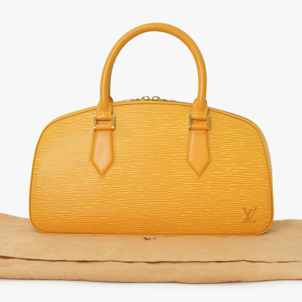極美品 LOUIS VUITTON ルイヴィトン エピライン ジャスミン ハンドバッグ タッシリイエロー エピレザー ゴールド金具 M52089 中古 4a001114