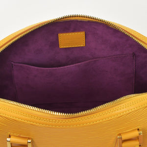 極美品 LOUIS VUITTON ルイヴィトン エピライン ジャスミン ハンドバッグ タッシリイエロー エピレザー ゴールド金具 M52089 中古 4a001114