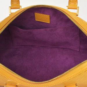 極美品 LOUIS VUITTON ルイヴィトン エピライン ジャスミン ハンドバッグ タッシリイエロー エピレザー ゴールド金具 M52089 中古 4a001114