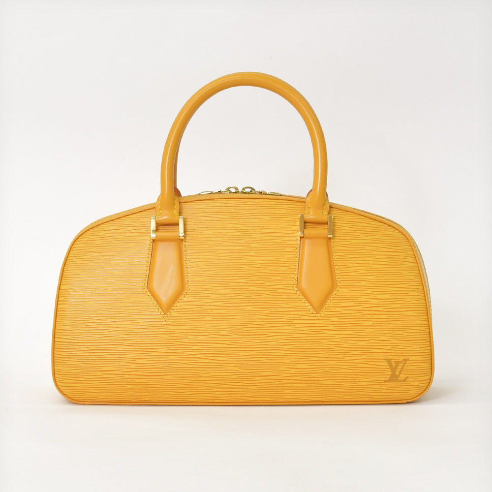 極美品 LOUIS VUITTON ルイヴィトン エピライン ジャスミン ハンドバッグ タッシリイエロー エピレザー ゴールド金具 M52089 中古 4a001114