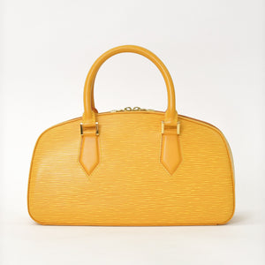 極美品 LOUIS VUITTON ルイヴィトン エピライン ジャスミン ハンドバッグ タッシリイエロー エピレザー ゴールド金具 M52089 中古 4a001114