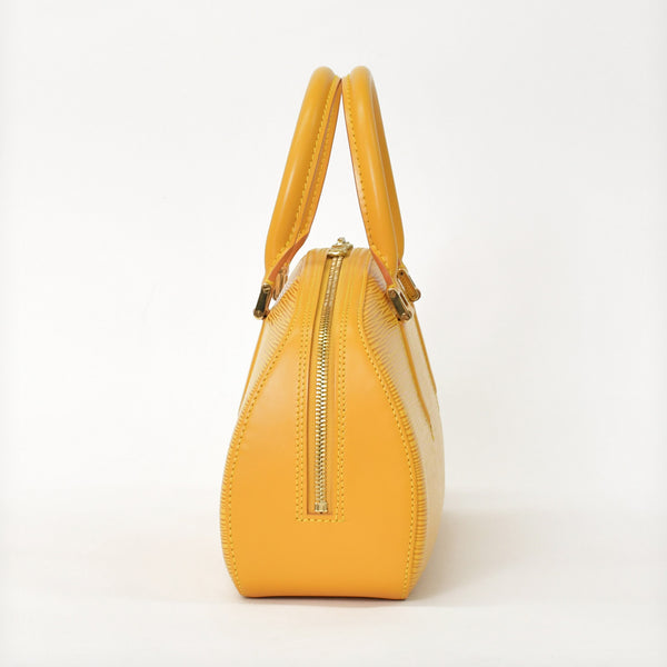 極美品 LOUIS VUITTON ルイヴィトン エピライン ジャスミン ハンドバッグ タッシリイエロー エピレザー ゴールド金具 M52089 中古 4a001114