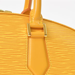 極美品 LOUIS VUITTON ルイヴィトン エピライン ジャスミン ハンドバッグ タッシリイエロー エピレザー ゴールド金具 M52089 中古 4a001114