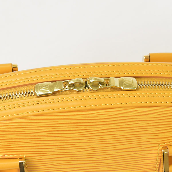 極美品 LOUIS VUITTON ルイヴィトン エピライン ジャスミン ハンドバッグ タッシリイエロー エピレザー ゴールド金具 M52089 中古 4a001114