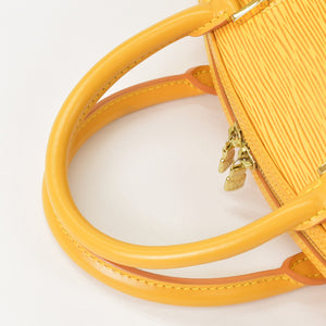 極美品 LOUIS VUITTON ルイヴィトン エピライン ジャスミン ハンドバッグ タッシリイエロー エピレザー ゴールド金具 M52089 中古 4a001114