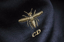 画像をギャラリービューアに読み込む, Christian Dior クリスチャンディオール キャスケット スエード レザー ブラック ゴートスキン サイズ57 レディース 中古 29446