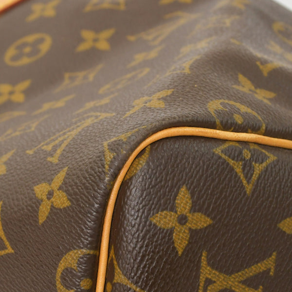 LOUIS VUITTON ルイヴィトン モノグラム キーポルバンドリエール55 2WAY ボストンバック M41414 ブラウン キャンバス 美品 中古 4a002947