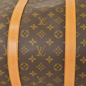 LOUIS VUITTON ルイヴィトン モノグラム キーポルバンドリエール55 2WAY ボストンバック M41414 ブラウン キャンバス 美品 中古 4a002947