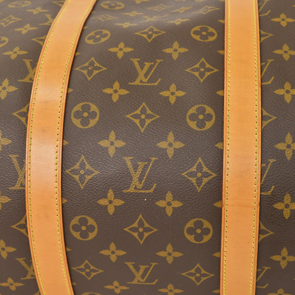 LOUIS VUITTON ルイヴィトン モノグラム キーポルバンドリエール55 2WAY ボストンバック M41414 ブラウン キャンバス 美品 中古 4a002947