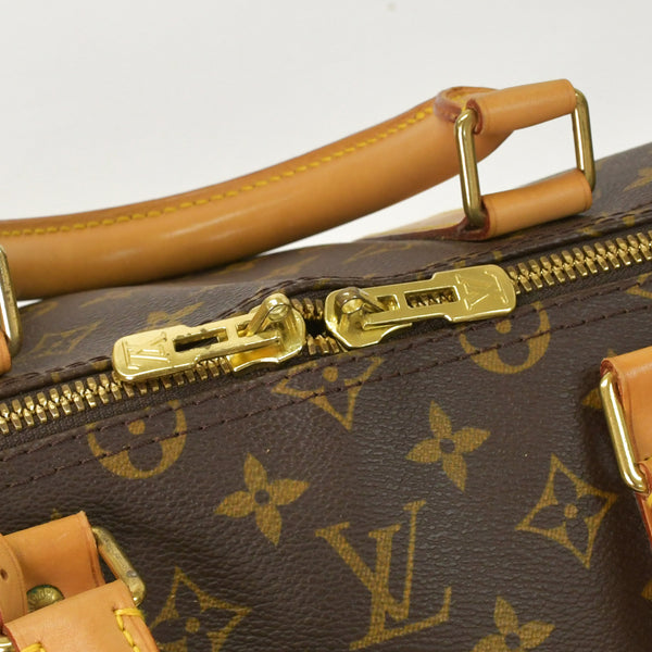LOUIS VUITTON ルイヴィトン モノグラム キーポルバンドリエール55 2WAY ボストンバック M41414 ブラウン キャンバス 美品 中古 4a002947