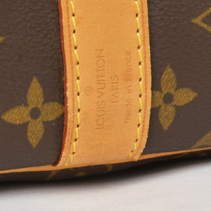 LOUIS VUITTON ルイヴィトン モノグラム キーポルバンドリエール55 2WAY ボストンバック M41414 ブラウン キャンバス 美品 中古 4a002947