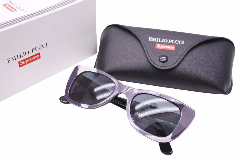 SUPREME シュプリーム EMILIO PUCCI エミリオプッチ 21SS サングラス メガネ G5SS20 05A サイズフリー ブラック 未使用 29897 正規品