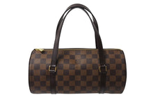 Load image into Gallery viewer, 極美品 LOUIS VUITTON ルイヴィトン ハンドバッグ パピヨン30 ダミエキャンバス N51303 ブラウン ゴールド金具 中古 4b002991